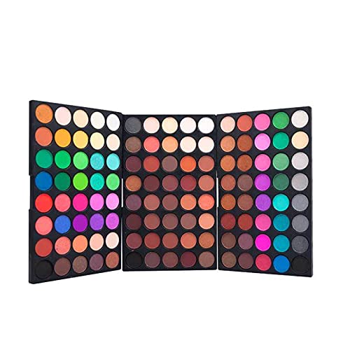 Palette Profesionale di Ombretti per Occhi 120 Colori Set Regalo Trucco Tutto in con Design a 3 Strati Facile da Portare luccichio opachi e metallici Morbidi Satinati Alte Pigmentazione Lungo Durata Q