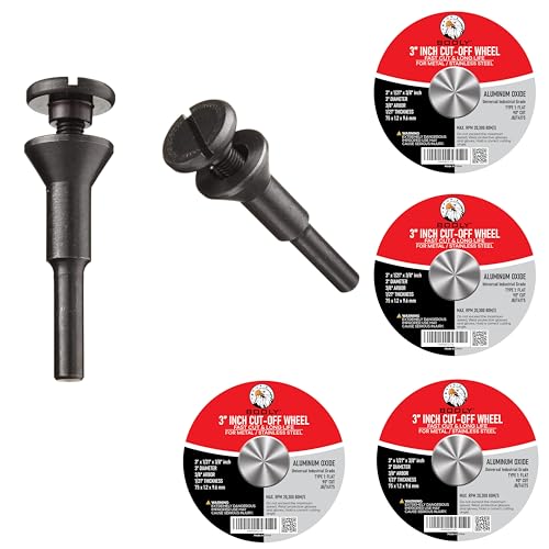 Premium-Grade Die Grinder Bits Carbide Burr Set 1/4 Shank 8-PC Double-Cut Rotary Burr Bits for Metal Fit Dewalt Milwaukee Die Grinders Accessories + Bonus Kit: 2-PC Mandrel & 4-PC 3-inch Cut Off Wheel