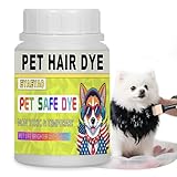 Eyaeyao Dog Hair Dye, 3.5 Fl Oz (100 ml) Pet Safe Dye, Pet Grooming, Permanent Pet Hair Dye Stain, Safely Used, Dog Grooming, Pet Dye Bright Color for All Pets Fur Dye (Black, 3.5 Fl Oz)