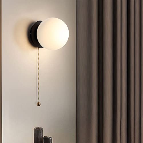 Applique murale en verre avec interrupteur pour éclairage lit sans travaux - 4