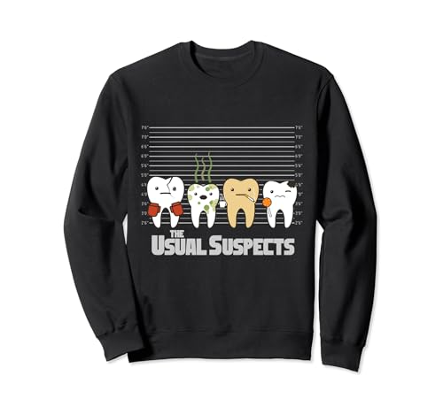 The Usual Suspects - Camiseta divertida de dientes para regalo de dentista Sudadera