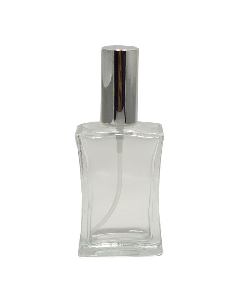 Paradise Boş Cam Şişe 50 Ml 5 Adet Gümüş Erkek Parfüm Şişesi & Valf Takım