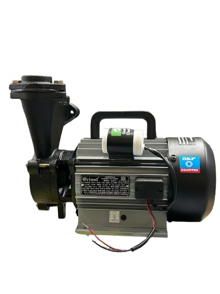 Image of BINDHU 1HP Self Priming Water Pump, Single Phase Copper Winding, 80 Feet Maximum Height,Pipe Size 1 x 1