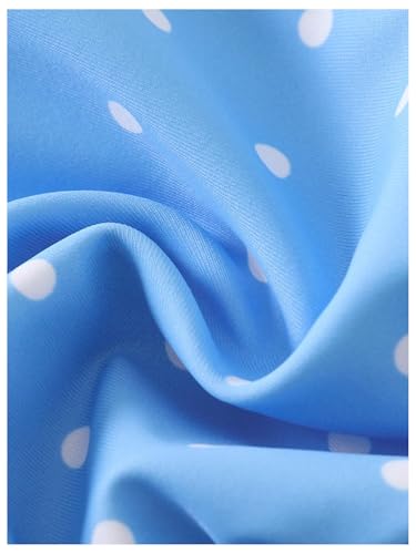 Image of SOLY HUX Women's Polka Dots Print Bathing Suit Halter Triangle Tie Side Bikini Sets Two Piece Swimsuit