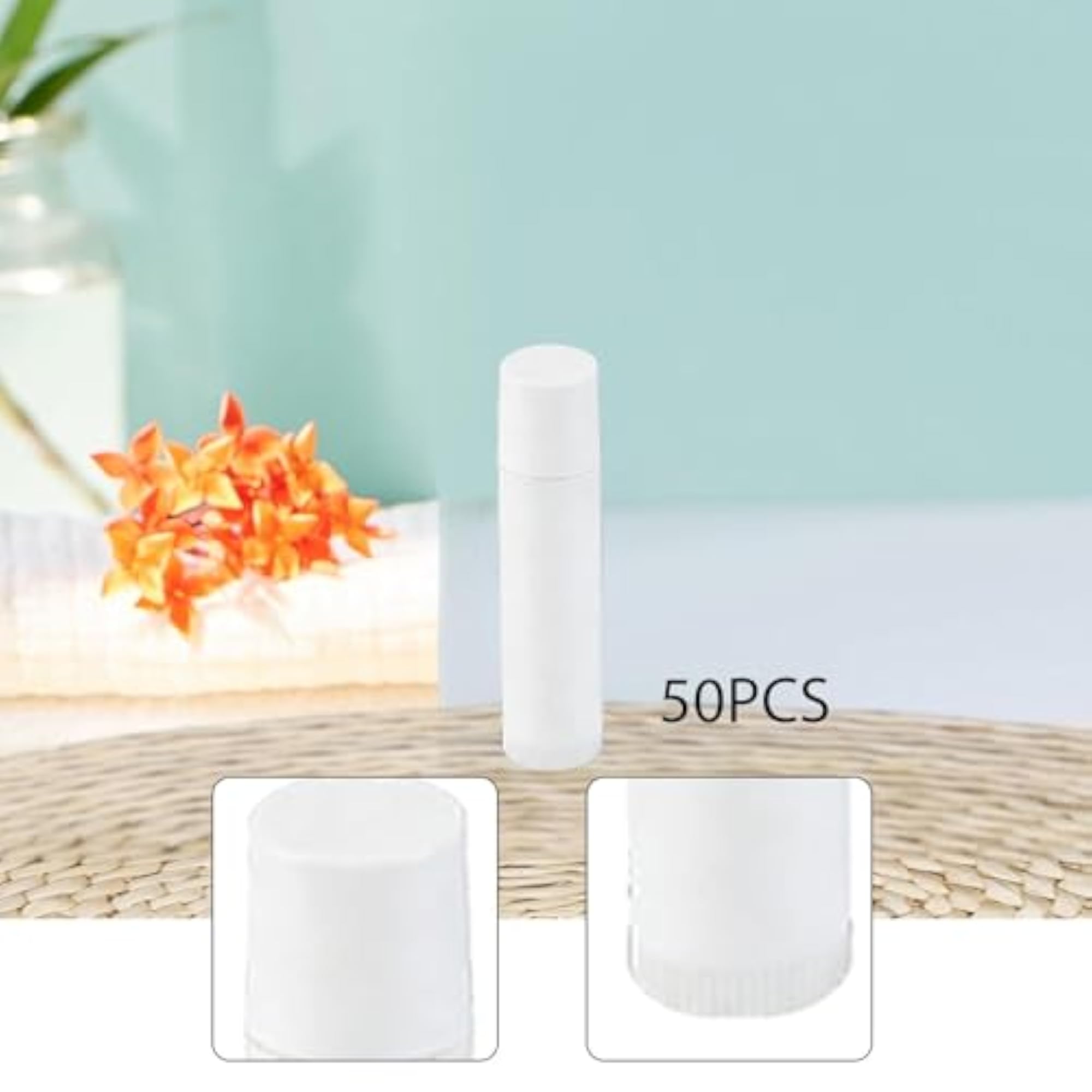 50x Refillable Mini Lip Balm Tubes for DIY Lipsticks