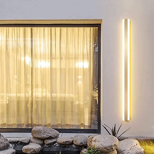Luces de pared largas para terrazas y fachadas modernas con interruptor regulable 6