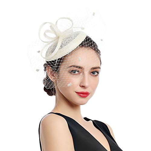 Women Fascinators Kentucky Derby Hair Clip Headband Wedding Tea Party Hat