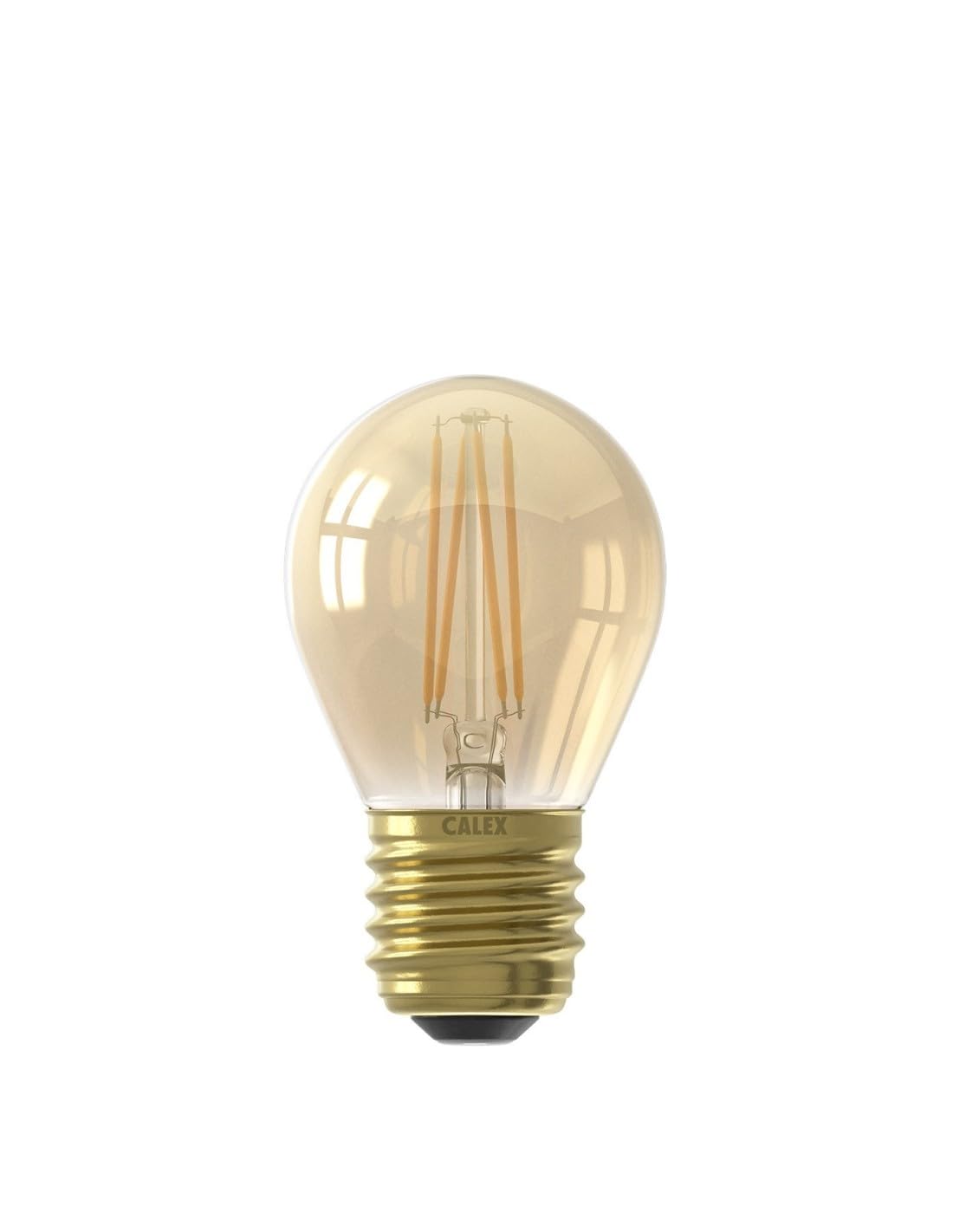 LED Golfball 45mm 3.5W (25W eq.) E27 2100K Gold Dimming Calex