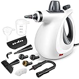 Handheld Steam Cleaner, Pressurized Steam Cleaner with 11 Piece Accessory Set for Home Use, Multi-Surface All Natural Steamer for Cleaning Carpet