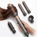 Peach Beauty® Haarstyler 5-in-1 Styling Set | Heißluftschlauch | Volumen-Bürste | Runde Bürste | Lockenstab | Haartrockner | 110.000 U/min | 1400 W
