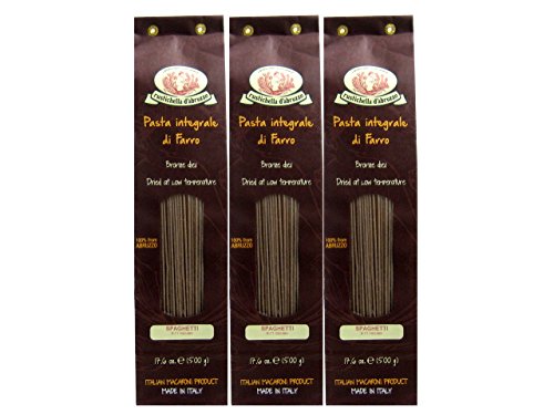 Farro Spaghetti by Rustichella d?Abruzzo (Case of 3 - 17.6 Ounce Packages)