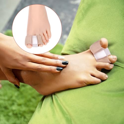 JJUNW 8 peças separadores de dedo do pé, forro de tecido alisador de dedo do pé, espaçadores de dedo