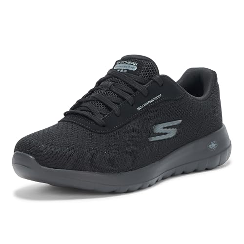 Skechers Women's Go Walk Joy Sareh Waterproof Sneaker, Black, 6.5 by Skechers - Used condition - US$58.16