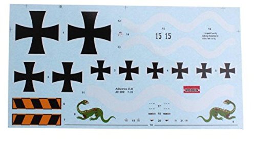 Roden Albatros D.iii (Oaw) German Plane Wwi 1/32 608 #TOP4