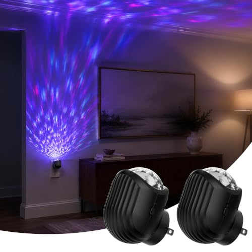 Image of L LOHAS LED Night Lights Plug into Wall, 2 Pack Projector Night Light
