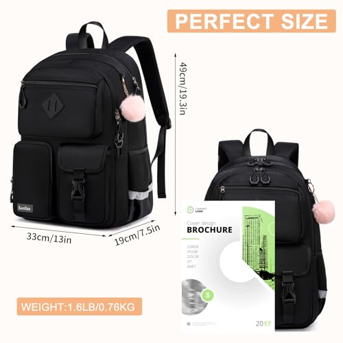 Image of School Backpack for Teen Girls, Cute College Backpacks for Kids Students