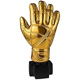 Didiseaon Award Trophies Goalkeeper Trophy Gloves Shape Large Gold Trophy Cup for Match Sports Spelling Bee Championships Tournaments Competitions (10.43 X 5.12 Inches)
