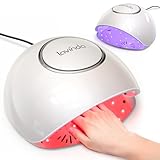 Lavinda 2-in-1 UV LED Nail Lamp with Red Light Skincare, 54W UV Light for Gel Polish Nails, Professional Fast Curing Nail Dryer with Auto Sensor & 4+2 Timer Settings, Nail Art Tools for Salon Home Use