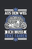 trike kaufen neu  Trike Notizbuch: Aus dem Weg Ich muss Trike fahren Triker Geschenk / 6x9 Zoll / 120 linierte Seiten Seiten