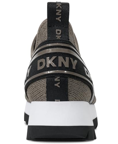 Image of DKNY Women's Abbi Knit Slip on Sneaker with Logo