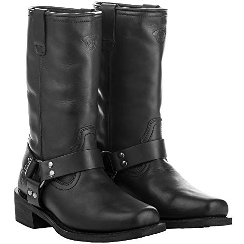 Highway 21 Spark Boots, Protective Leather Motorcycle Boots for Men and Women, All-Weather Apparel...