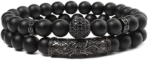 Blak Obsidian Bracelet, Handmade Beaded 8MM Crystal Beads,Adjustable Stretch Bracelet,Chakra Bracelet,Protection Bracelet,Bring Good Luck, Prosperity and Happiness, Men's and Women's Gifts