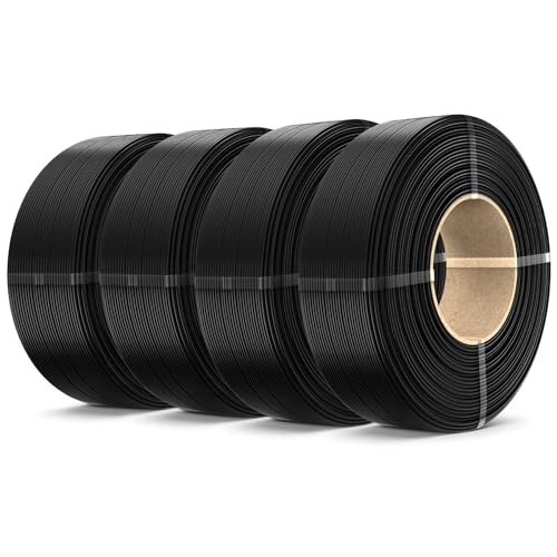 SUNLU 4KG PLA+2.0 3D Printer Filament Refill, High Toughness PLA+ Filament Bundle, No-Spool 3D Filaments Refill 1.75mm f