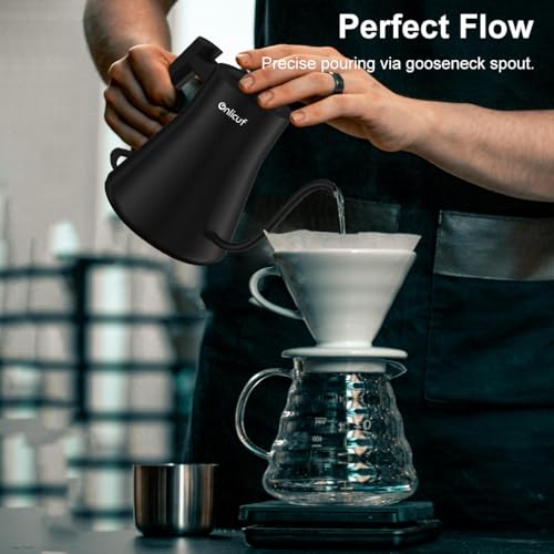 Electric-Gooseneck-Kettle-Pour-Over-Coffee-Tea-Kettle-304-Stainless-Steel-Water-Boiler-Rapid-BoilAuto-Off-Boil-Dry-ProtectionBPA-FreeMatte-Black Electric Gooseneck Kettle Pour Over Coffee Tea Kettle 304 Stainless Steel Water Boiler Rapid BoilAuto Off Boil Dry ProtectionBPA FreeMatte Black