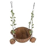 Nid d'oiseau naturel pour cage, nichoir à oiseaux naturel, nid de calopsitte, perroquet, cage de tourterelle, lieu de repos décoratif quatre saisons