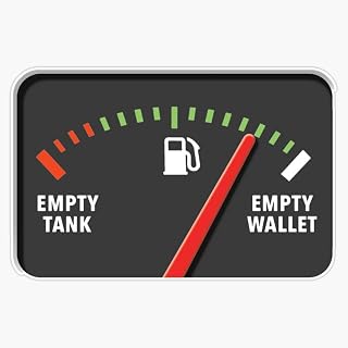 Gas Prices Tank Sticker Vinyl Decal Bumper Sticker 5"