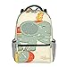 AIKORSCU Schulrucksack Mädchen Jungen Kinder, Schultasche Schulrucksäcke Rucksäcke Schultaschen Backpack Elefantenball im Zirkus