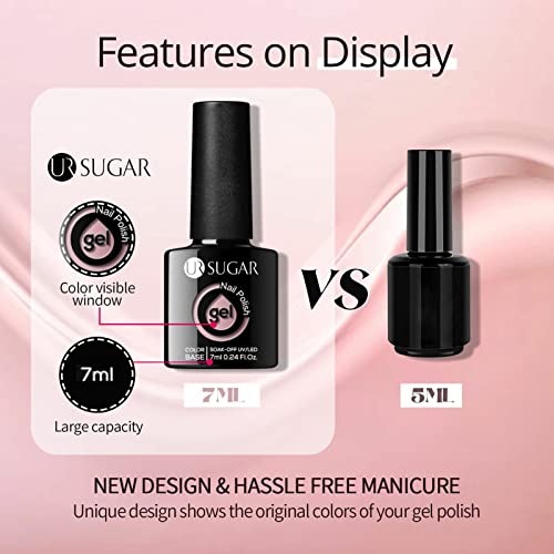 UR SUGAR Esmaltes Semipermanentes Pintauñas Gel Uñas - Piel Natural Desnuda Pintauñas Esmalte de Uñas de Gel Soak Off UV/LED 6PC para Otoño Invierno Arte de Manicura - imagen 7