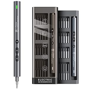 51 in 1 Electric Screwdriver Set, UF-TOOLS Portable Mini Rechargeable Cordless Precision Screwdriver with Battery & LED Light, Magnetic Driver Bits Set, Professional Repair Tool Kit for Electronics