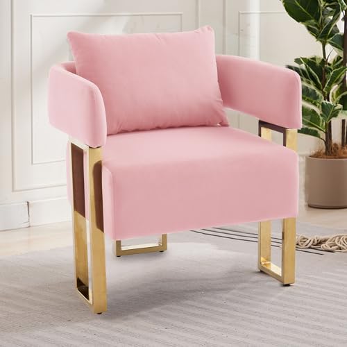 Sillón Terciopelo Plegable Rosa miniatura 3