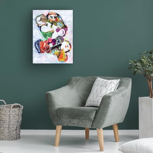 Wrapped Canvas Wall Art - Artpoptart 'Mario' Wall Art for Living Room, Bedroom, or Office Décor - 35x47 by Trademark Fine Art - Image 4