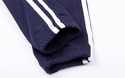 Littlespring Little Boys Tracksuit Zip Up Athletic Hoodie And Jogger Pants 2-Piece Set Navy Size 6 #TOP6