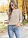 Saloogoe Womens Fall Fashion 2025 Tunic Sweaters Dressy Casual Tops Long Sleeve Shirts Trendy Plus Size Clothing Cream XL