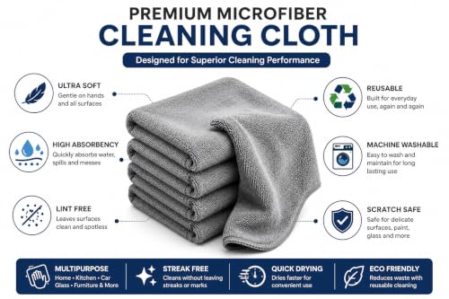 Image of SwiftWell Multipurpose Dish Wire Cleaning Cloths - Pack of 10, Dual-Layer Non-Scratch Mesh Scrubber for Kitchen Utensils, Cookware, and Heavy-Duty Cleaning (17)