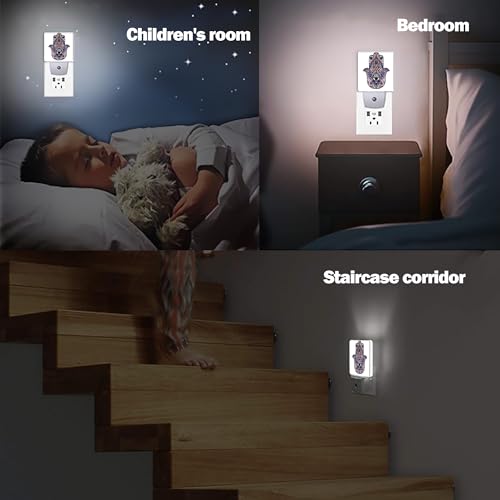 Jopowide E314462 Boho Buddhas Hand Night Light, Dusk To Dawn Smart Sensor Nightlight For Bedroom Bathroom Kitchen Hallway Stairs Hallway, Plug-In, Energy Efficient Decor Desk Lamp Gifts thumb #6