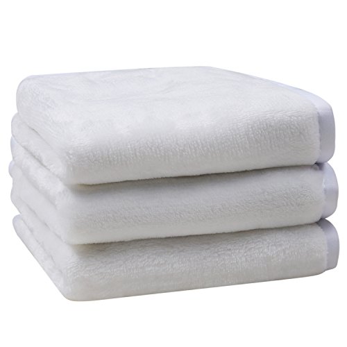 Lifaith Microfiber Makeup Removal Cloths Ultra Soft Facial Cloths, Pack Of 3, 12 X 12-Inch White #TOP13