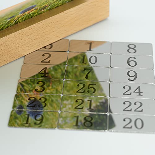 Image of Rectangle Metal Numbered Tags Stainless Steel Number Tags Key Tags with No Holes (26-50)