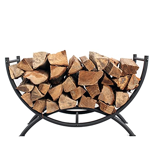 Range-bûches en métal pour cheminée extérieur jardin support bûches - 5