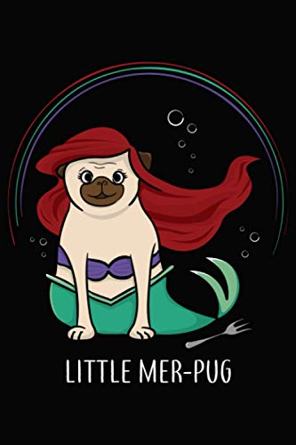Little Mer-Pug Women's Fairy Tale Pug Notebook