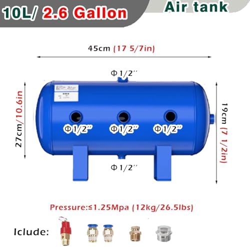 30L Air Tan Portable High-Pressure Vacuum Degassing Chamber Kit for Food Industry, 7.8 Gal Reservoir, Ideal for Workshop Use, Efficient Air Tanning Solutions