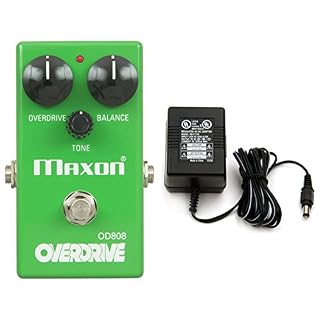 MAXON OD-808 Effet Overdrive Booster à Pédale pour guitare Tube écran - Les Beatles, Paul McCartney, John Lennon, RIngo Starr, George Harrison