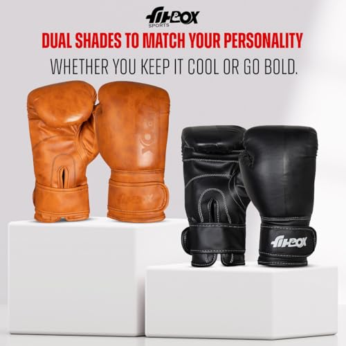 Image of FitBox Sports Boxing Gloves for Training & Sparring - Multi-Layer Padding, Pro Wrist Support & Velcro Closure