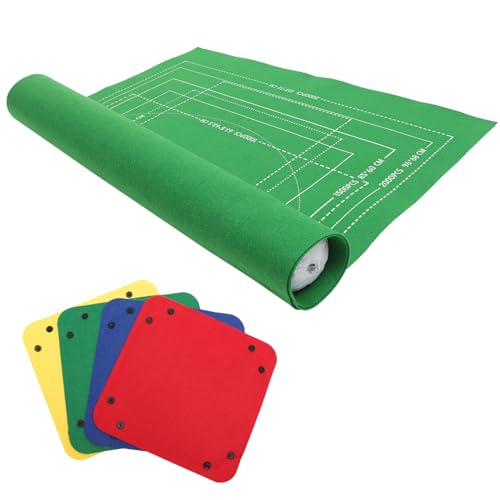 JOINPAYA 2000 Pieces Puzzle Storage Mat Felt Jigsaw Roll Mat Inflatable Tube Fixing Bands Large Size Random