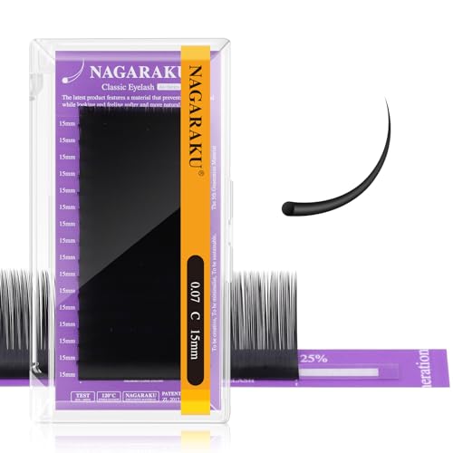 NAGARAKU Air Series Individual Eyelash Extensions 0.07 C 15mm