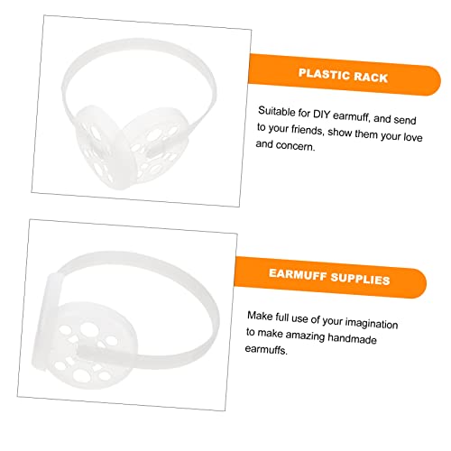 Gatuida 4Pcs DIY Earmuff Frame for Winter Ear Warmers for Crafting Custom Earmuffs DIY Supplies for Creative Projects Great for Craft Enthusiasts3