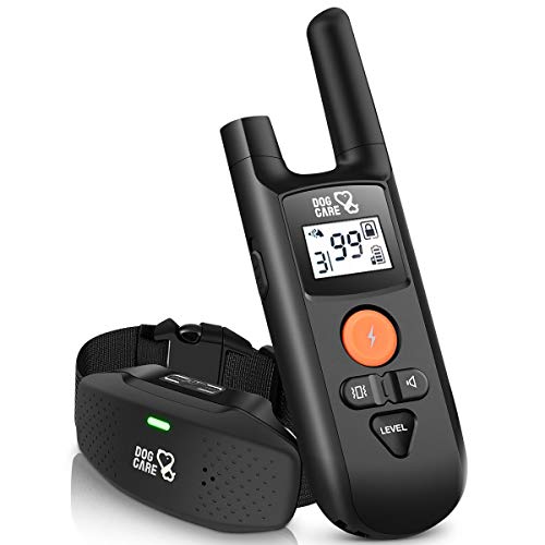 Dog Training Collar - Rechargeable Dog Shock Collar w/3 Training Modes, Beep, Vibration and Shock, Rainproof Training Collar, Up to 1000Ft Remote Range, Adjustable Shock Levels Dog Training Set